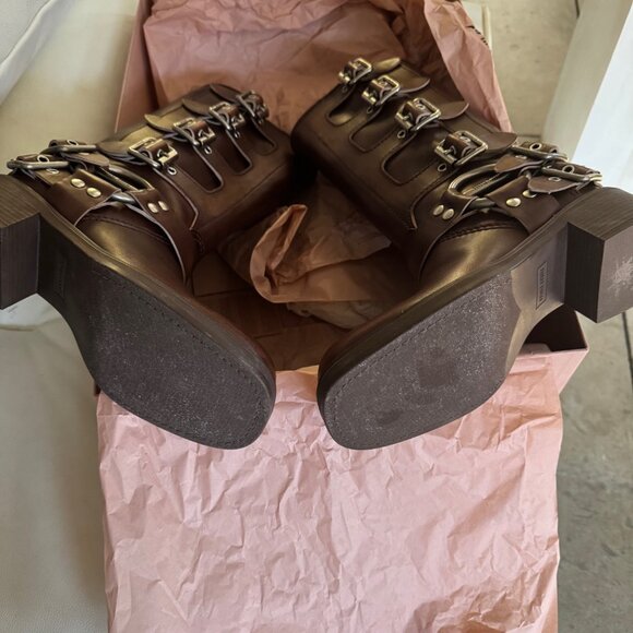 New in Box MIU MIU Buckle Harness Boots - size 37 - Picture 5 of 16
